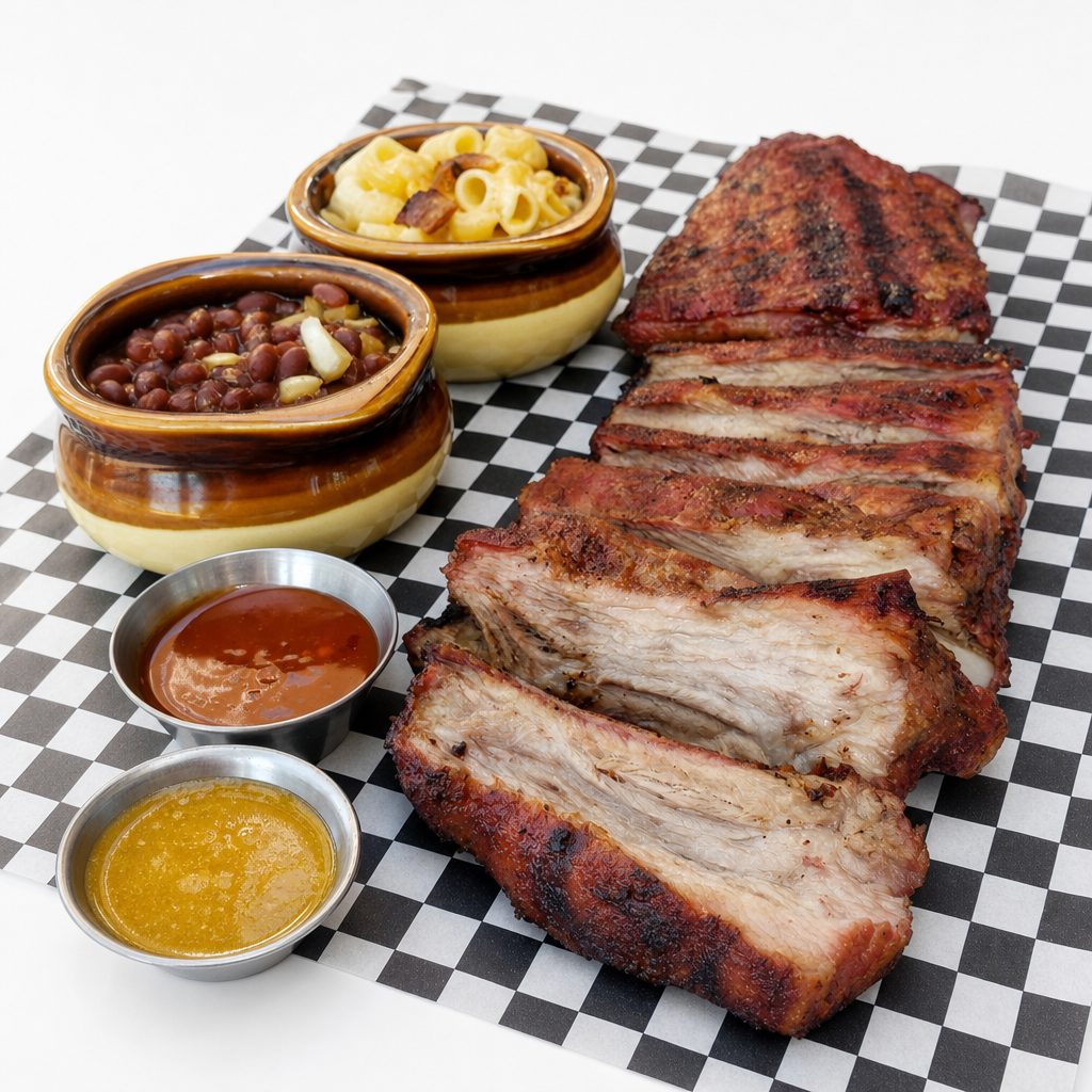 Pork, Full Rib Rack GF/SF.