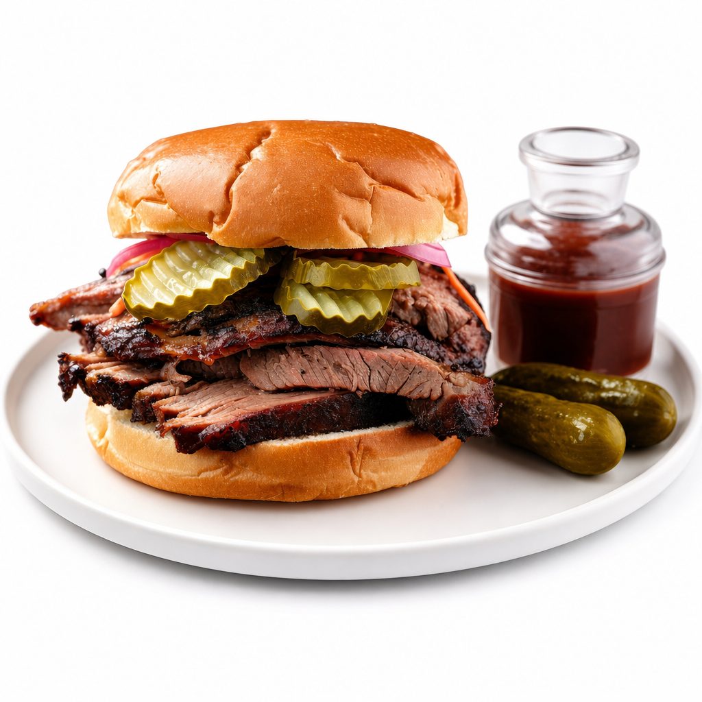Beef Tri-Tip Sandwich.