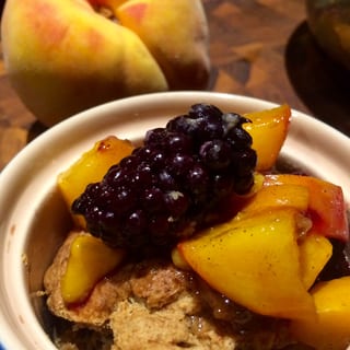 Peach & Blackberry Cobbler
